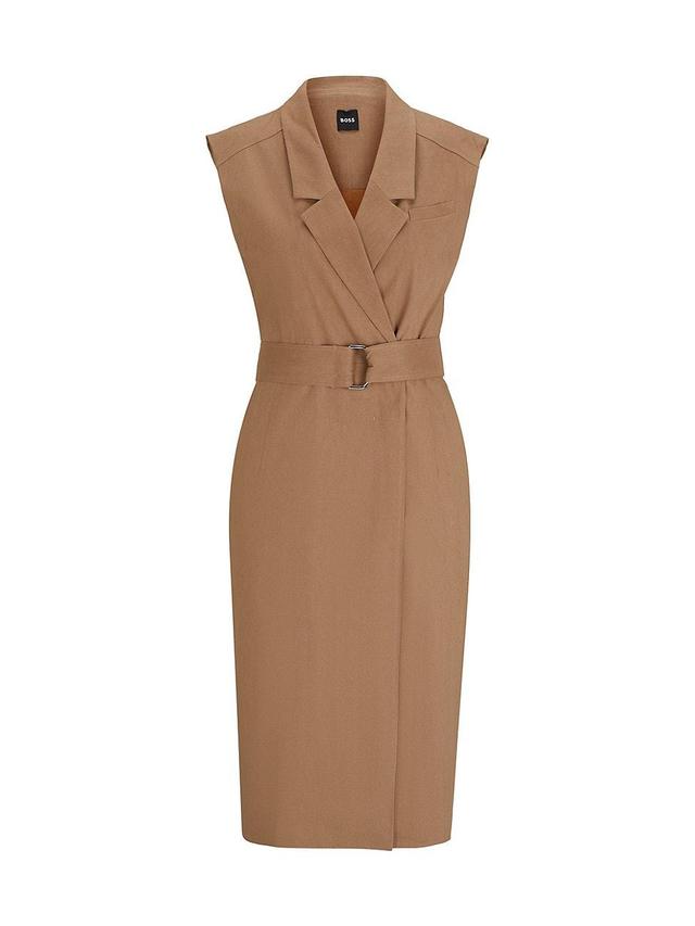 Belted Wrap Dress Product Image