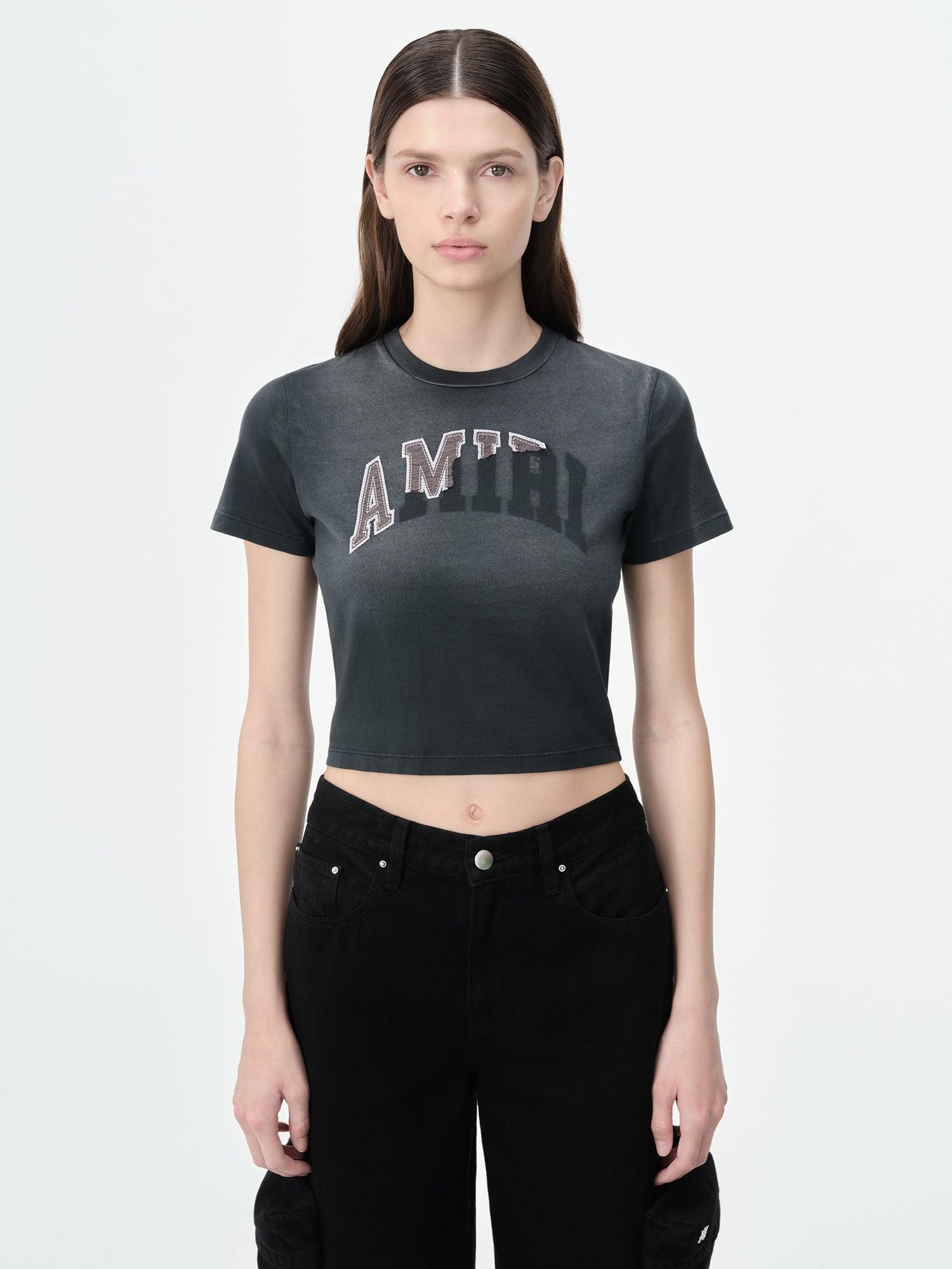 WOMEN - WOMEN'S AMIRI VINTAGE BABY TEE - Aged Black Female Product Image