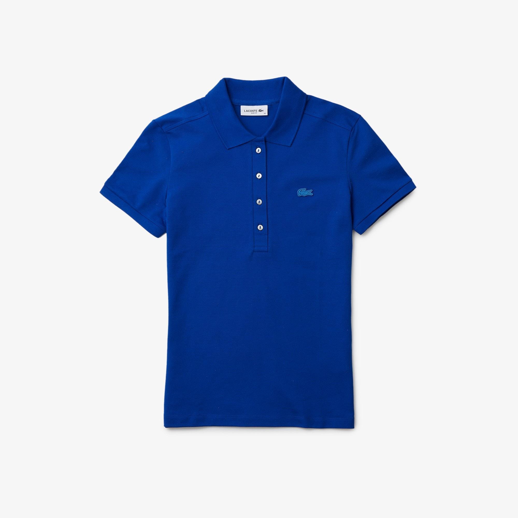 Women's L.12.D Slim Fit Stretch Mini Piqué Polo Product Image