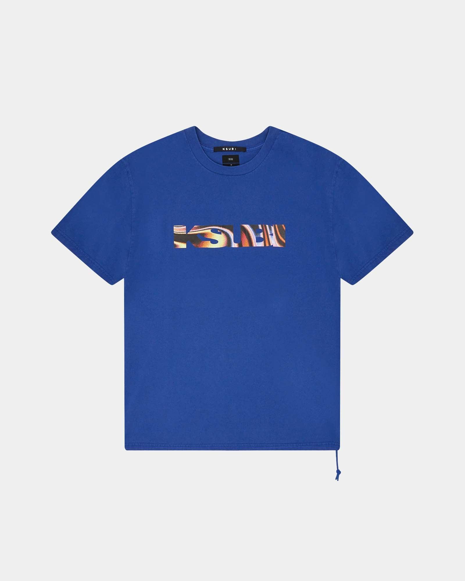 MIND STATE BIGGIE SS TEE SOLID BLUE Male Product Image