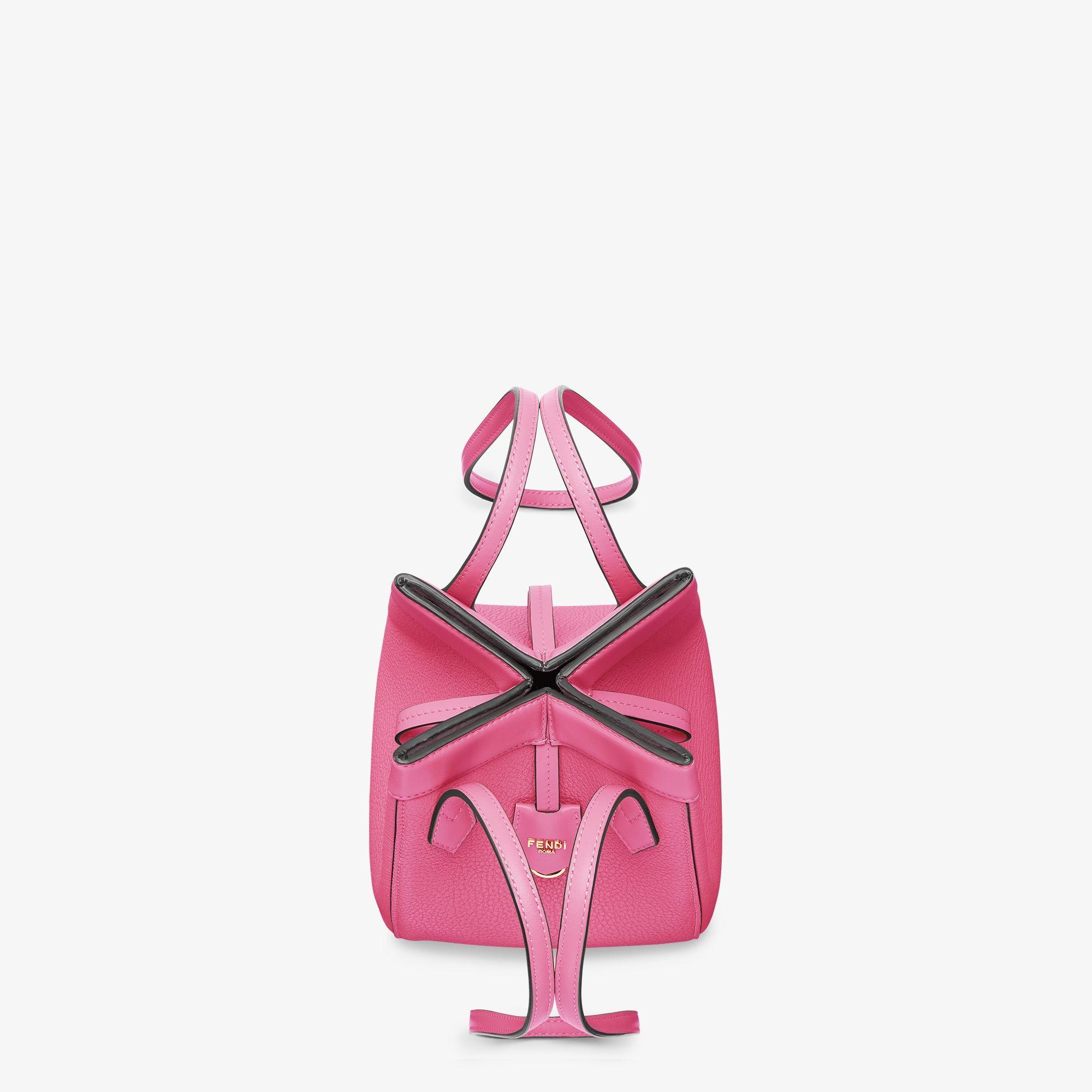 Fendi Origami MiniFuchsia leather mini bag that can be transformed Product Image