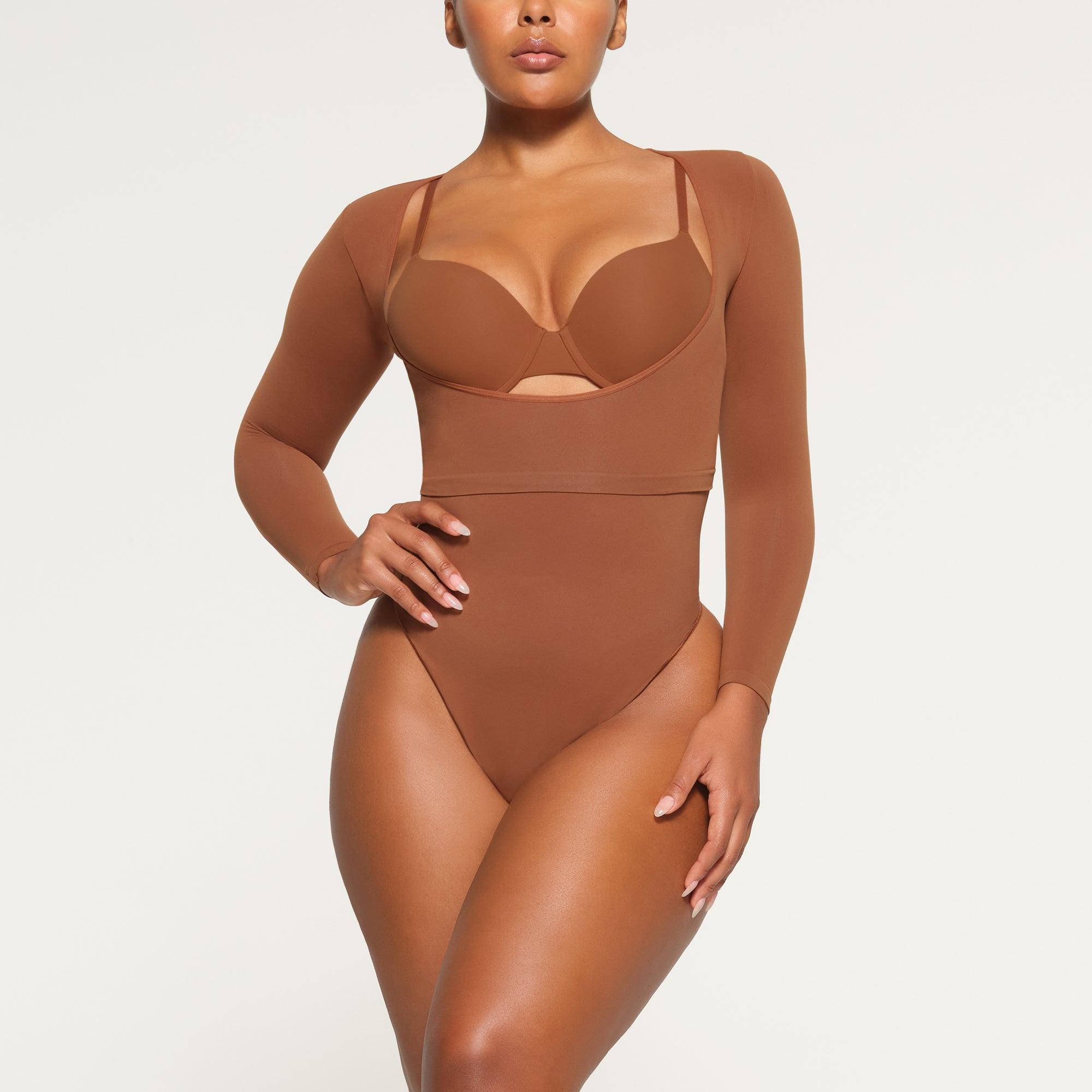 SEAMLESS SCULPT OPEN BUST ARM SHAPER | BRONZE Product Image