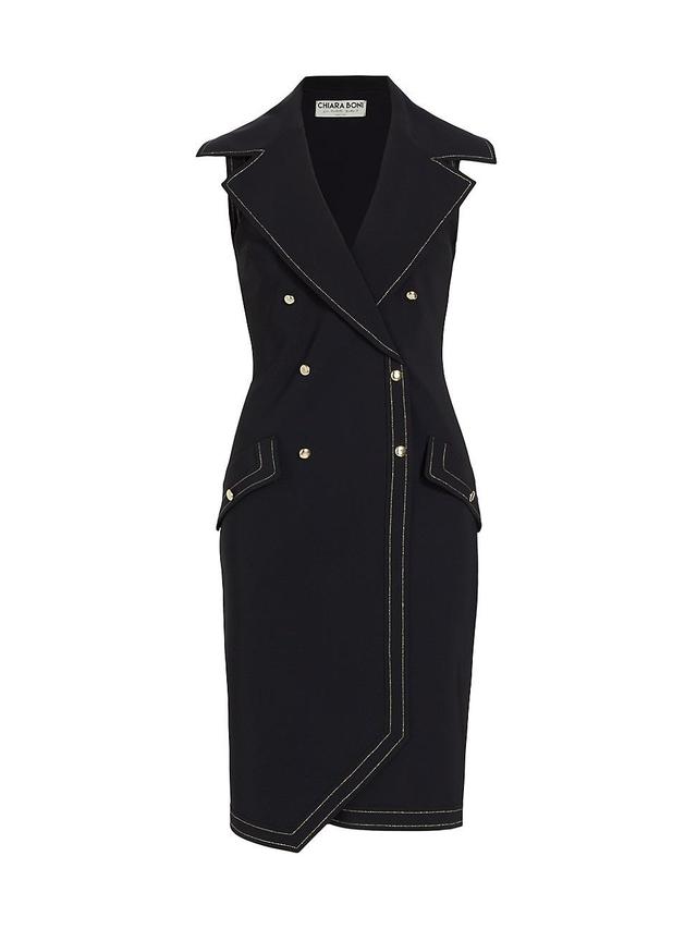 Womens Stefano Double-Breasted Stretch Blazer Dress Product Image