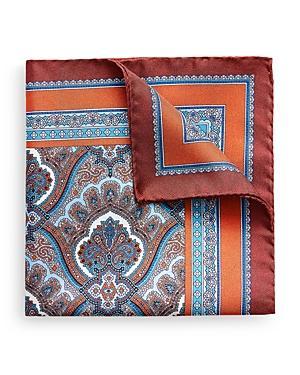 Mens Silk Paisley Pocket Square Product Image