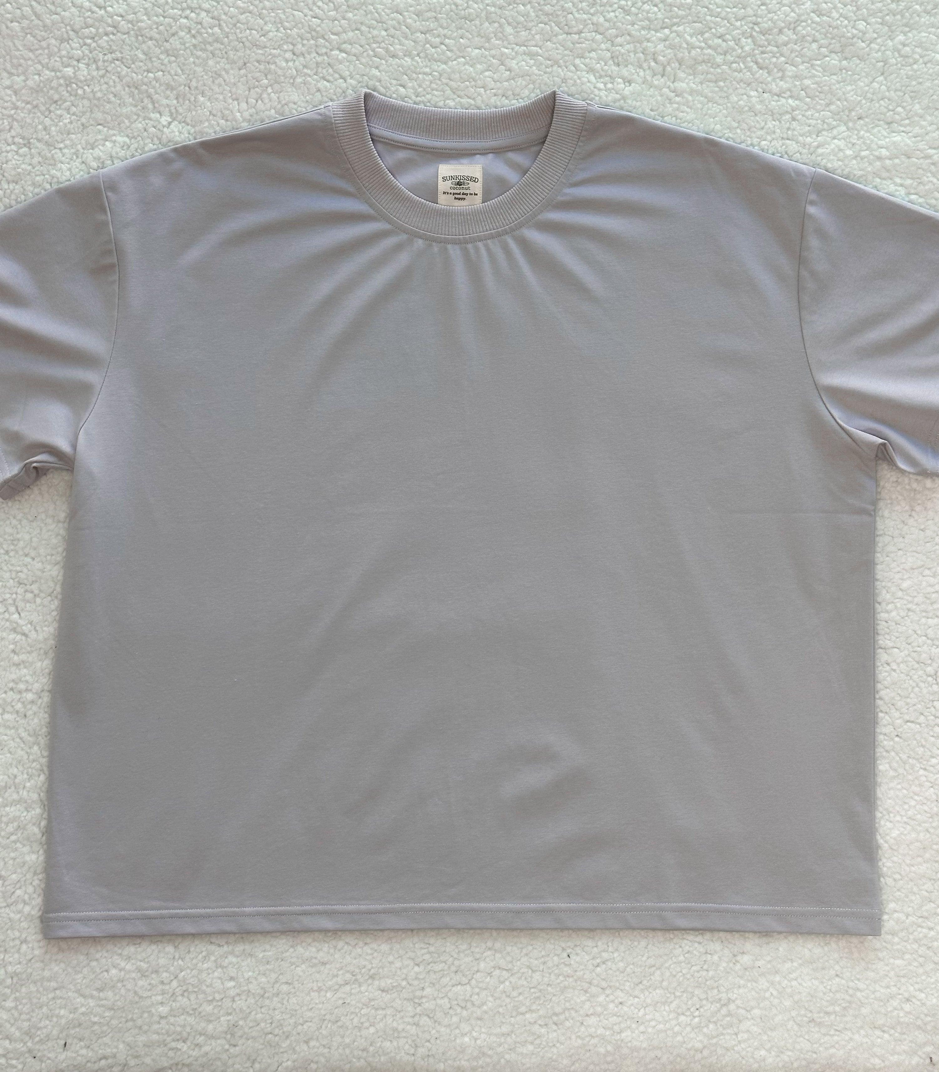 Italian Purple Basic Blank Tee Product Image