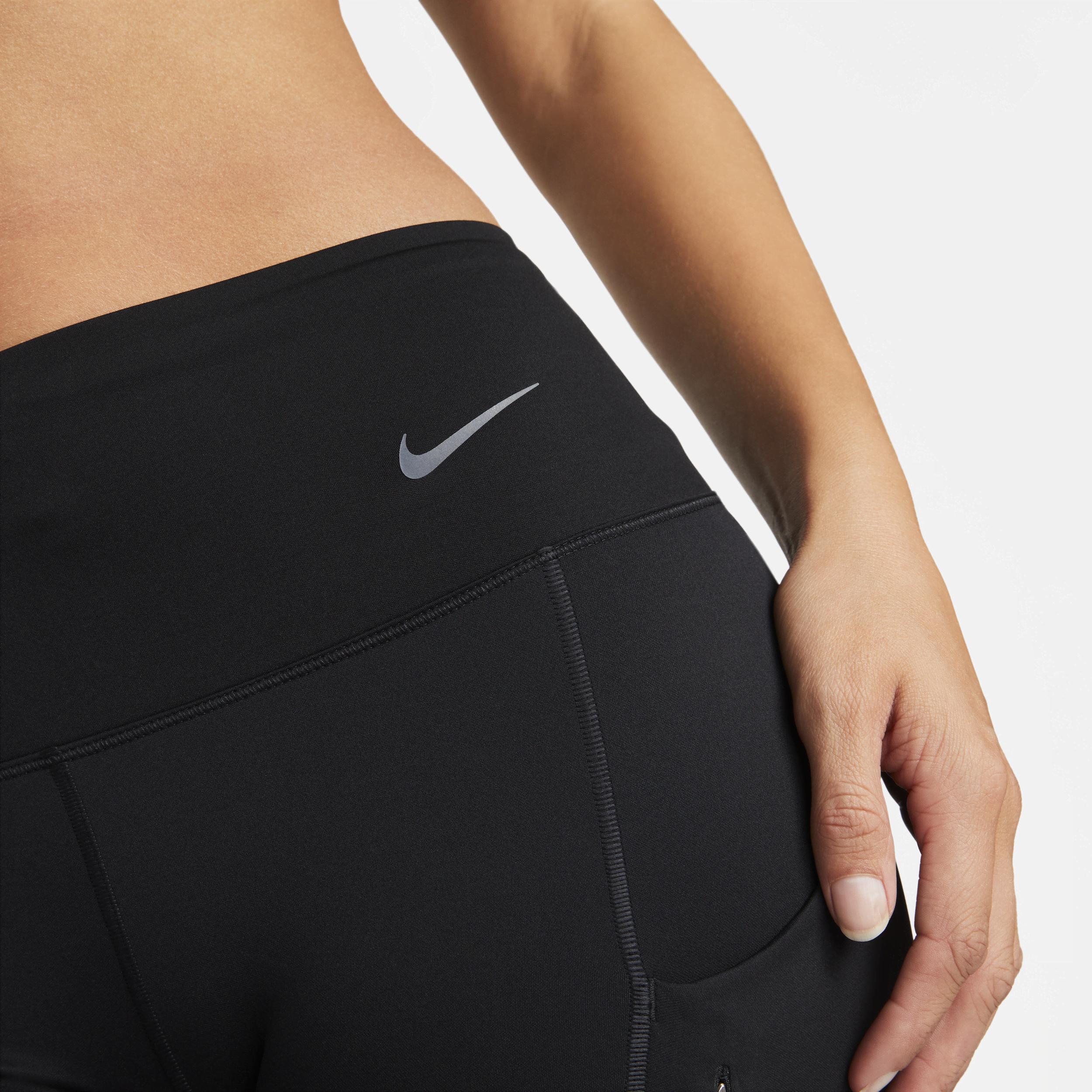 Nike Go Women's Firm-Support Mid-Rise Cropped Leggings with Pockets Product Image