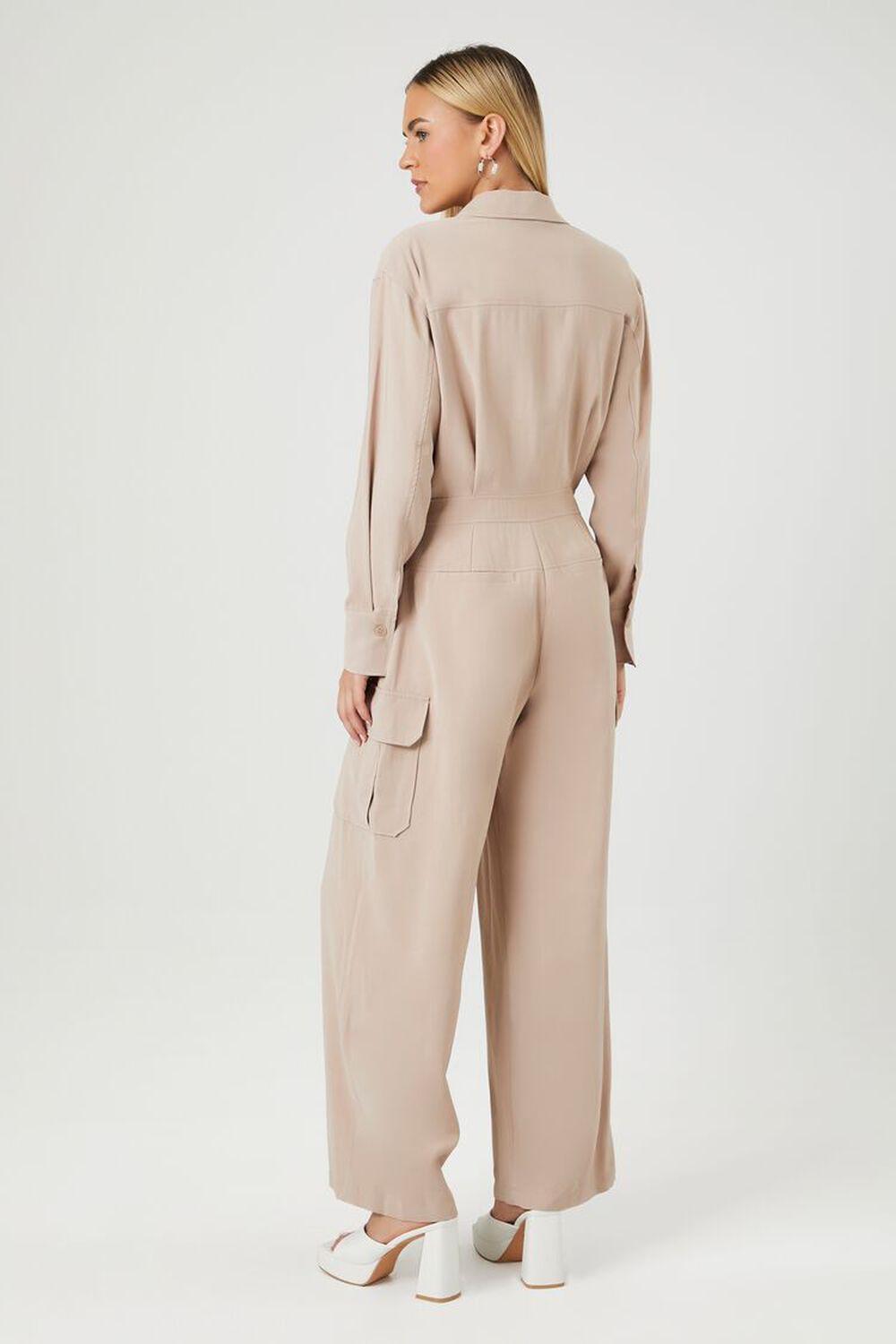 Wide-Leg Cargo Jumpsuit | Forever 21 Product Image