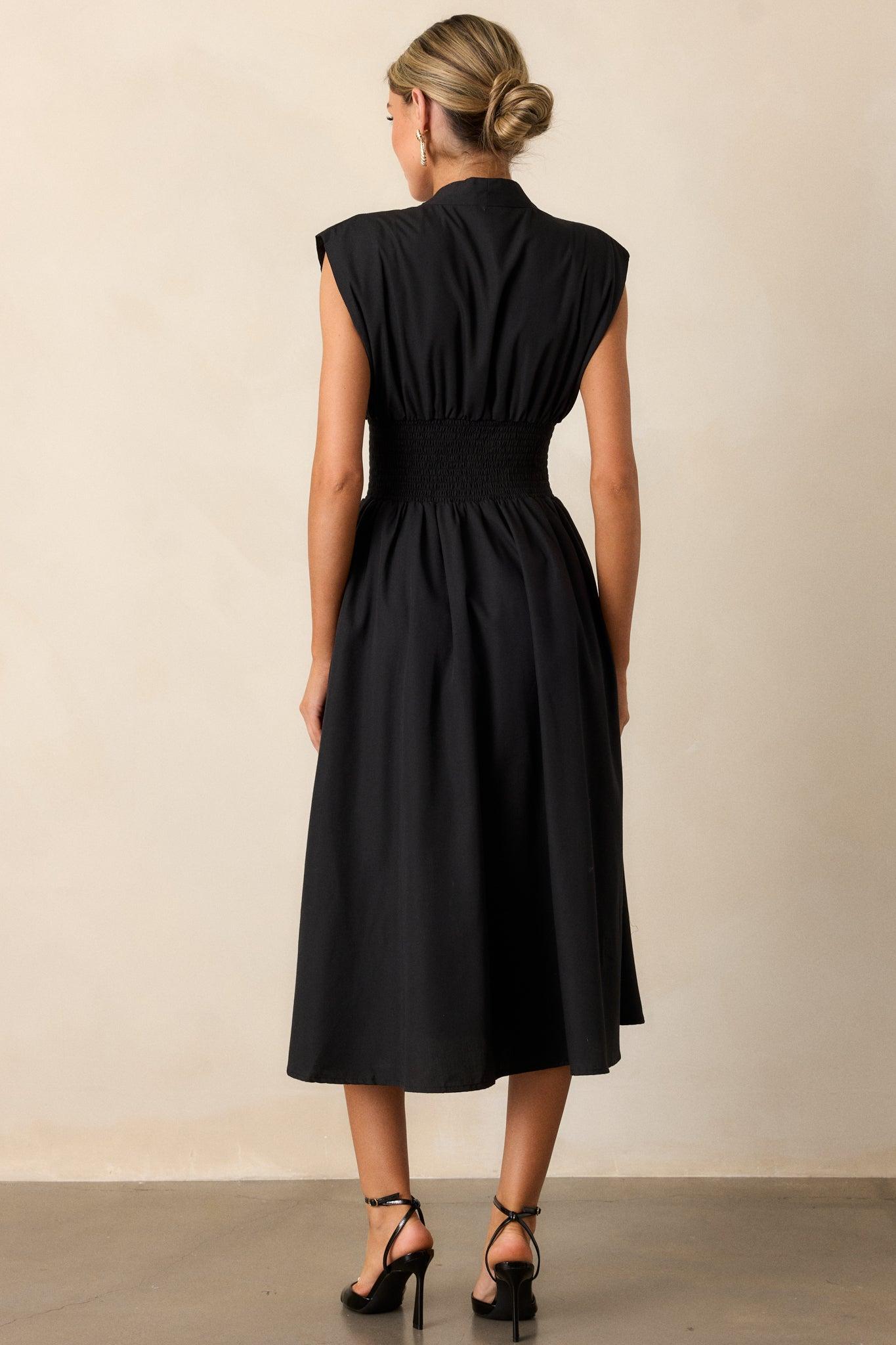 Circle Of Friends Black Midi Dress Product Image