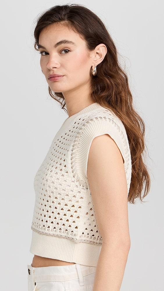 Guest in Residence Mesh Cropped Vest | Shopbop Product Image