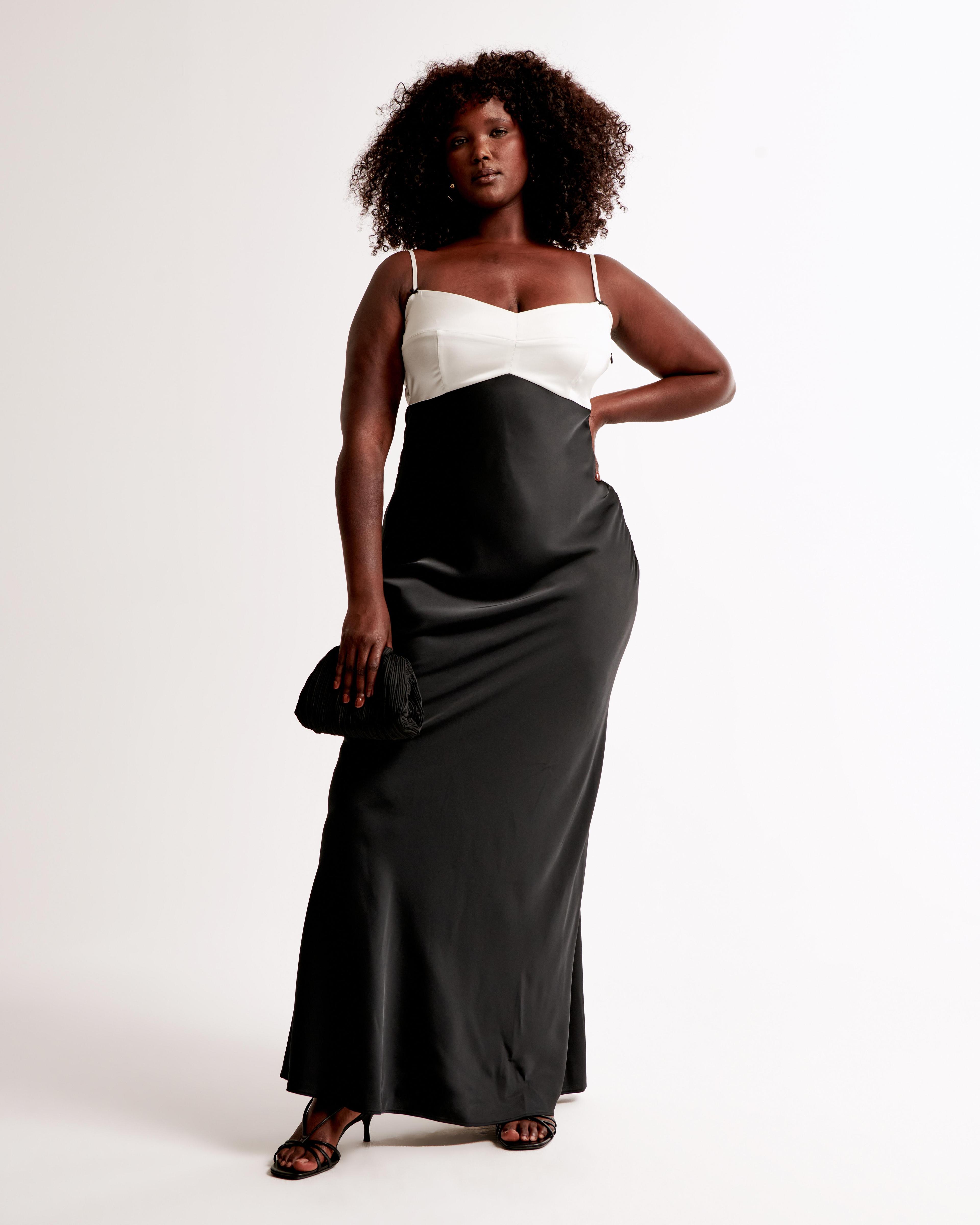 Contrast Bodice Maxi Dress Product Image