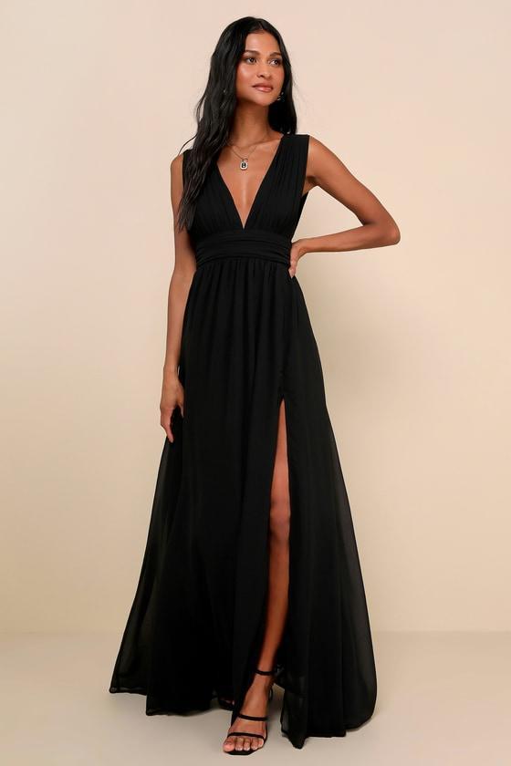 Heavenly Hues Black Maxi Dress product image