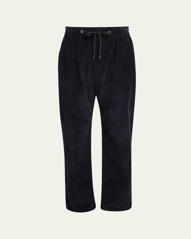 Mens Corduroy Straight-Leg Pull-On Trousers Product Image