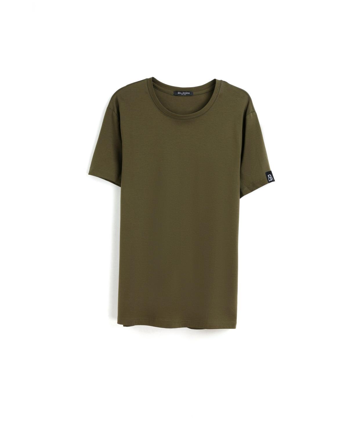 Bellemere Mens Crew-Neck Cotton T-Shirt Product Image