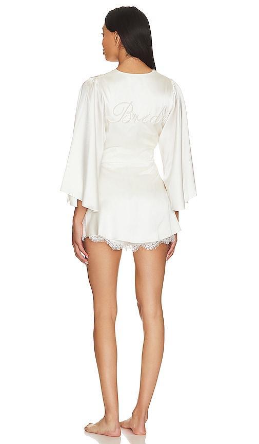 Womens Satin Short Robe Product Image