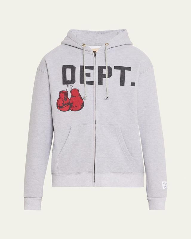 Mens Boxing Logo Zip Hoodie Product Image