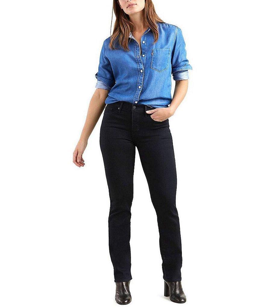 Levi's® 314 Shaping Straight Leg Mid Rise Jeans Product Image