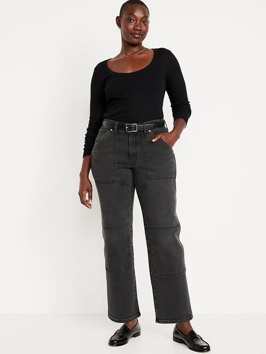 High-Waisted OG Loose Utility Jeans Product Image