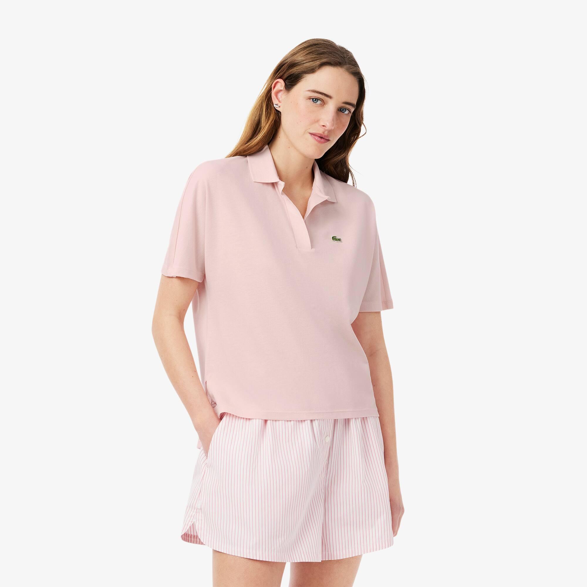 Relaxed Fit Fluid Piqué Polo Shirt Product Image