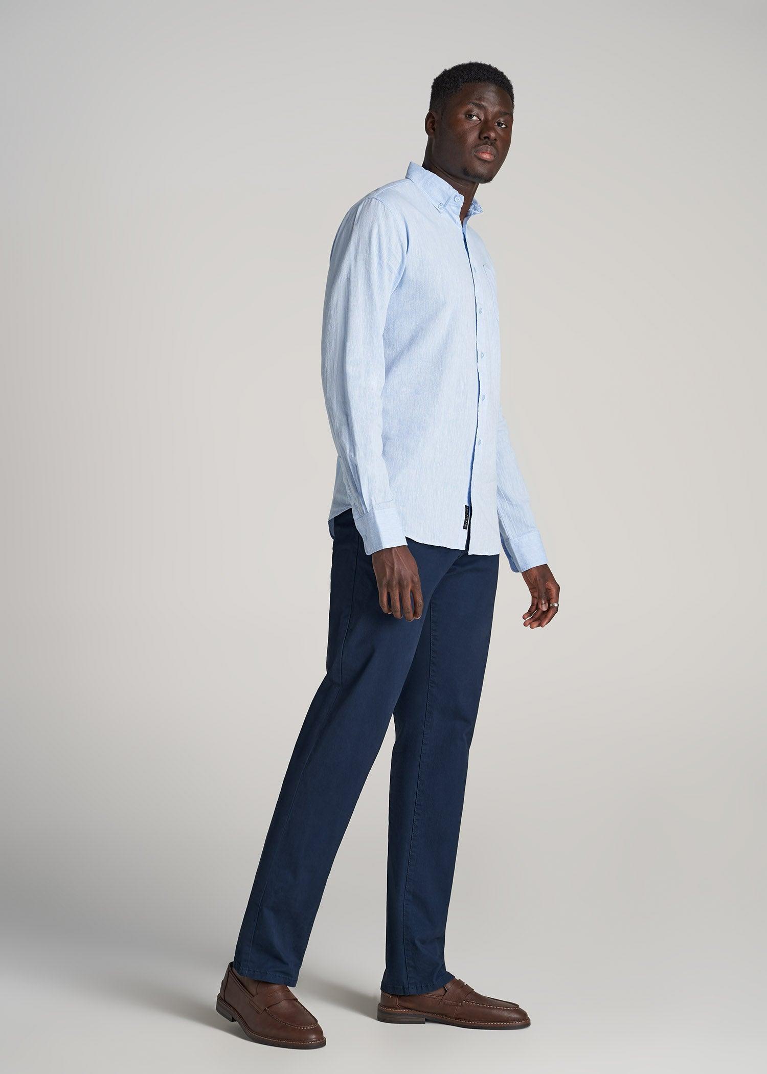 J1 STRAIGHT Leg Chinos in Marine Navy - Pants for Tall Men Product Image