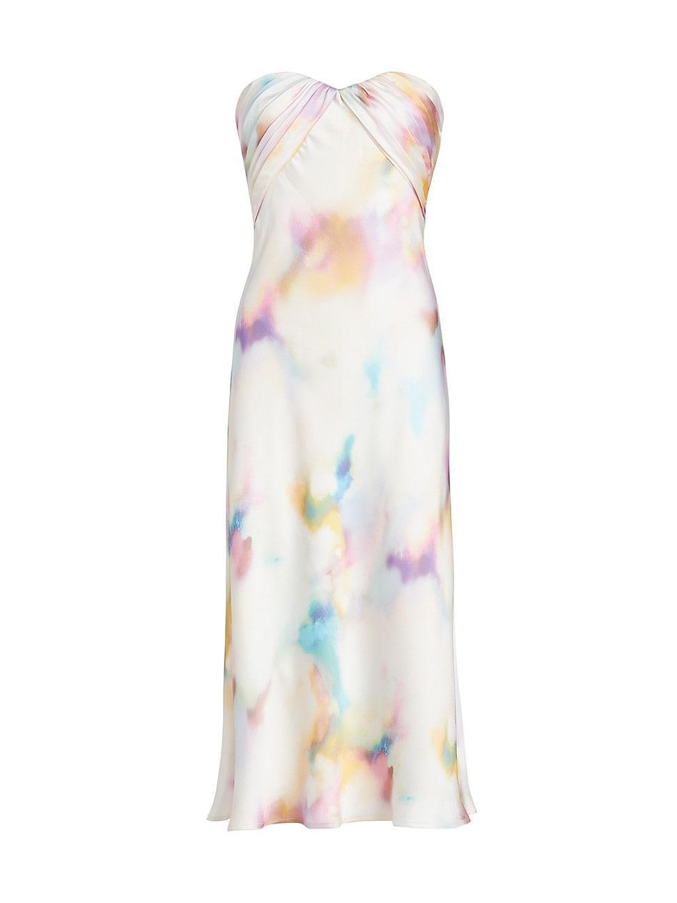 Womens Annika Satin Cocktail Dress Product Image