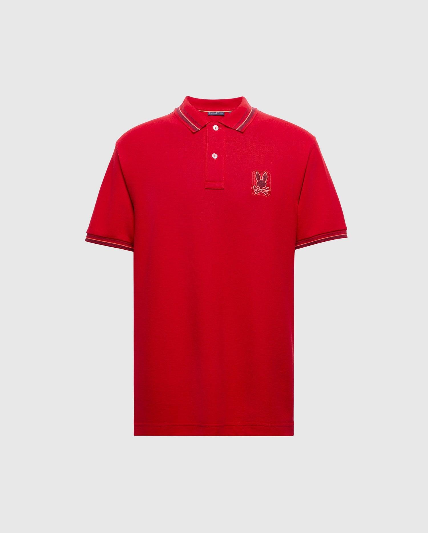 Mens Pierce Pique Polo 621 BRILLIANT RED 2 / XS Product Image