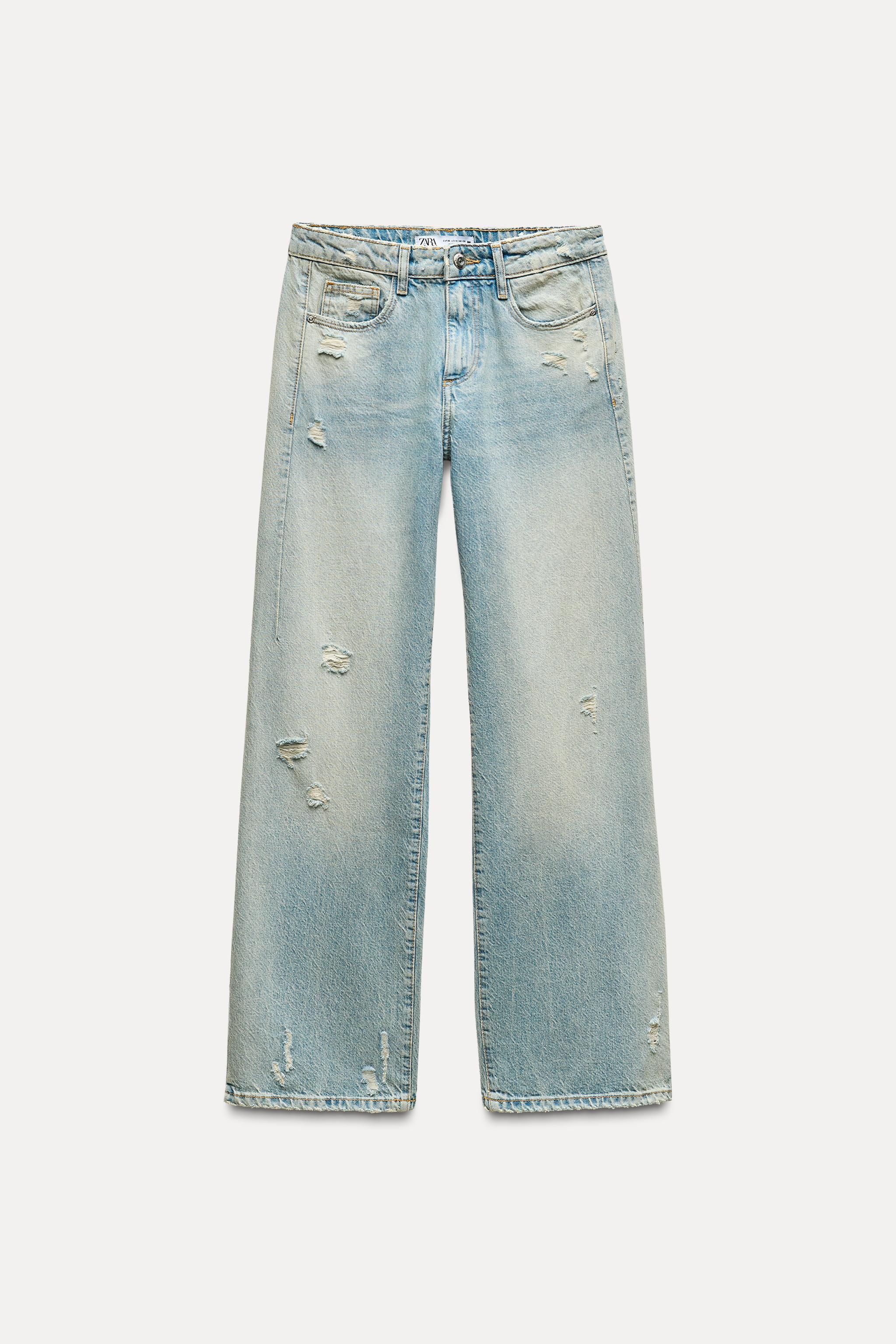 RIPPED MID-RISE Z1975 STRAIGHT LEG JEANS Product Image