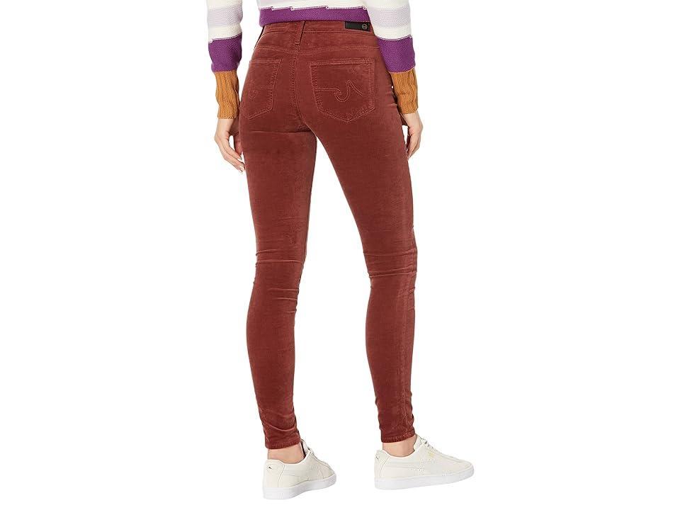 AG Jeans Farrah High-Rise Skinny (Dark Sangria) Women's Casual Pants Product Image