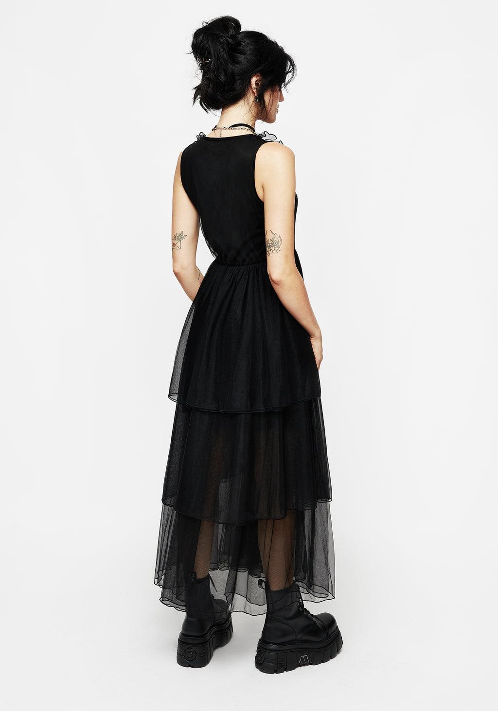 Opus Layered Tulle Apron Maxi Dress Product Image