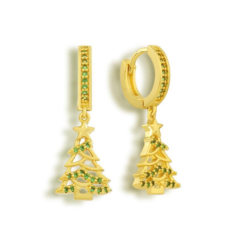 Christmas Tree Earrings Product Image