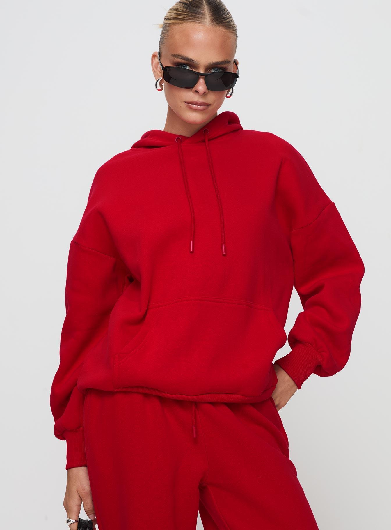 Dream Fleece Classic Hoodie Red Product Image