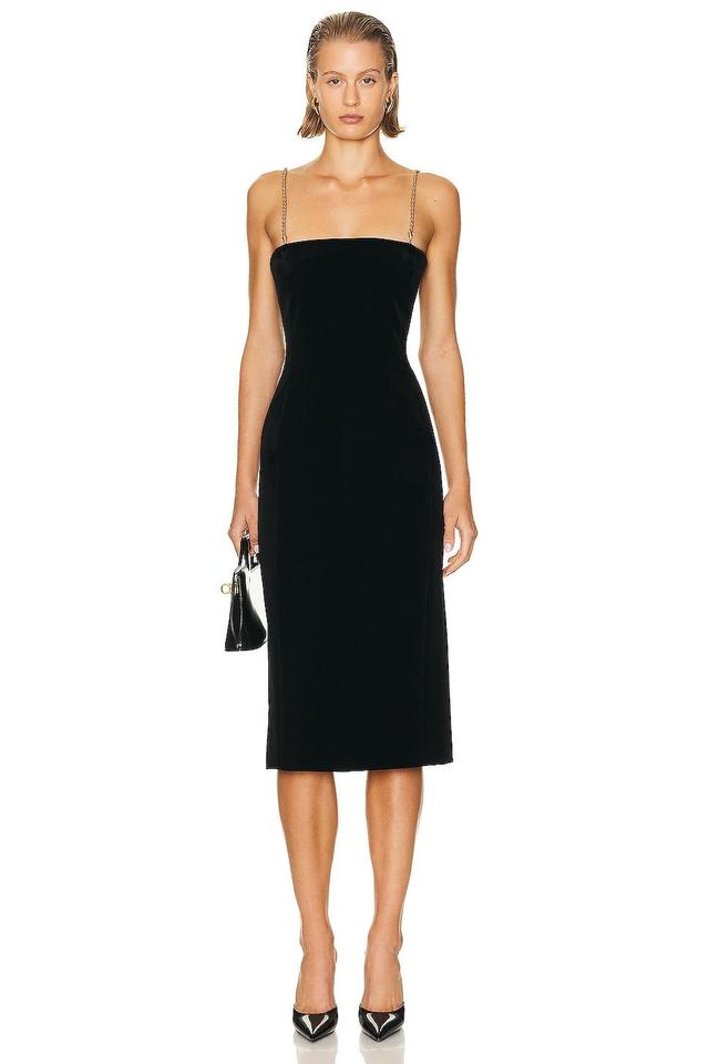 Ferragamo Strap Dress in Black Product Image