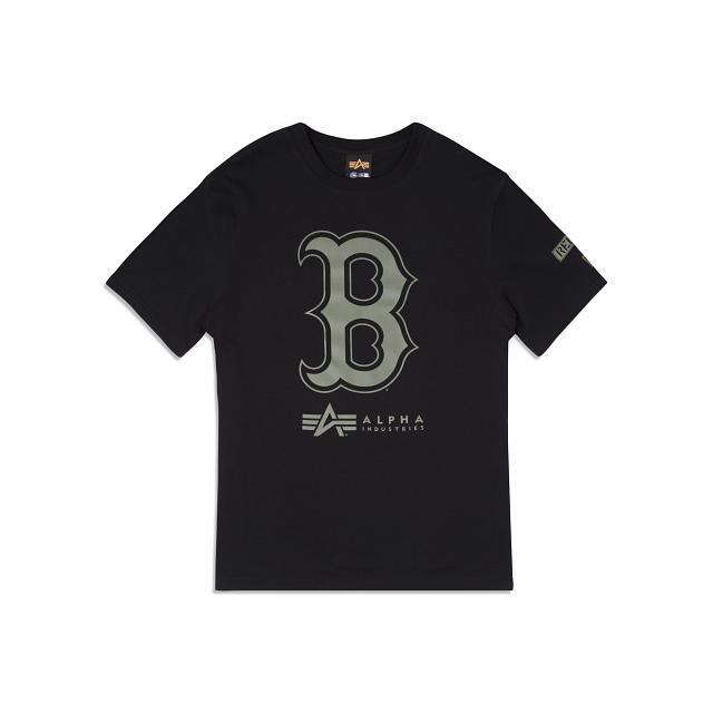 Alpha Industries X Boston Red Sox Black T-Shirt Male Product Image