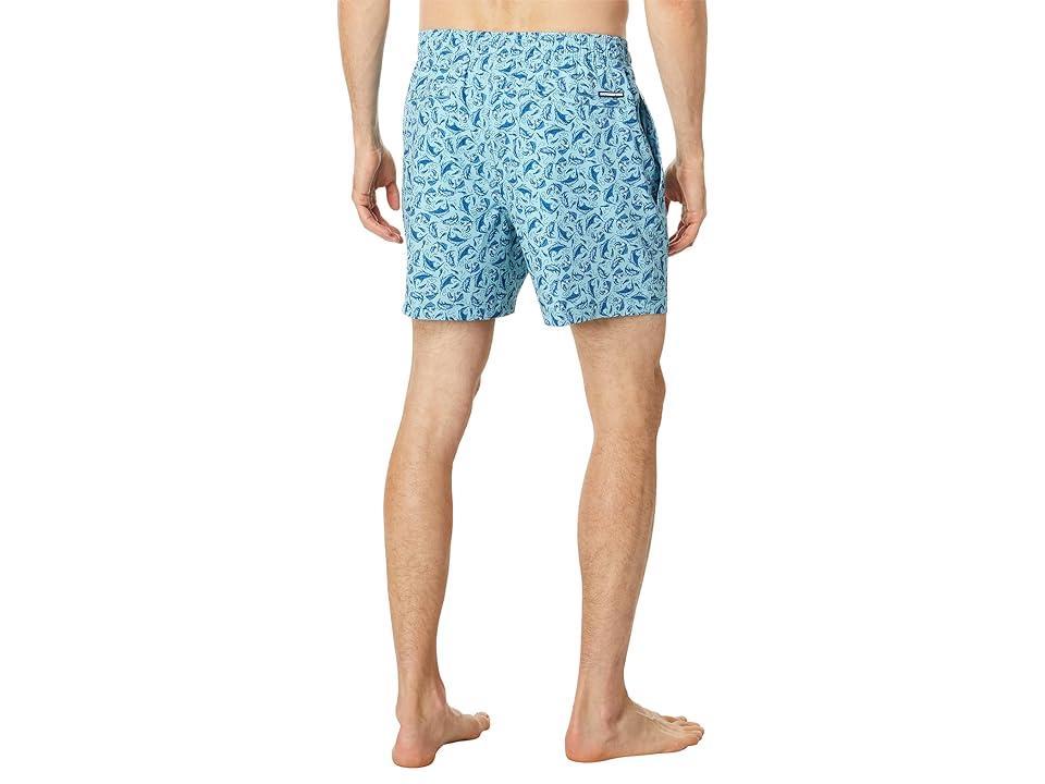 Southern Tide Catch You Later Swim Trunks (Turquoise Sea) Men's Swimwear Product Image