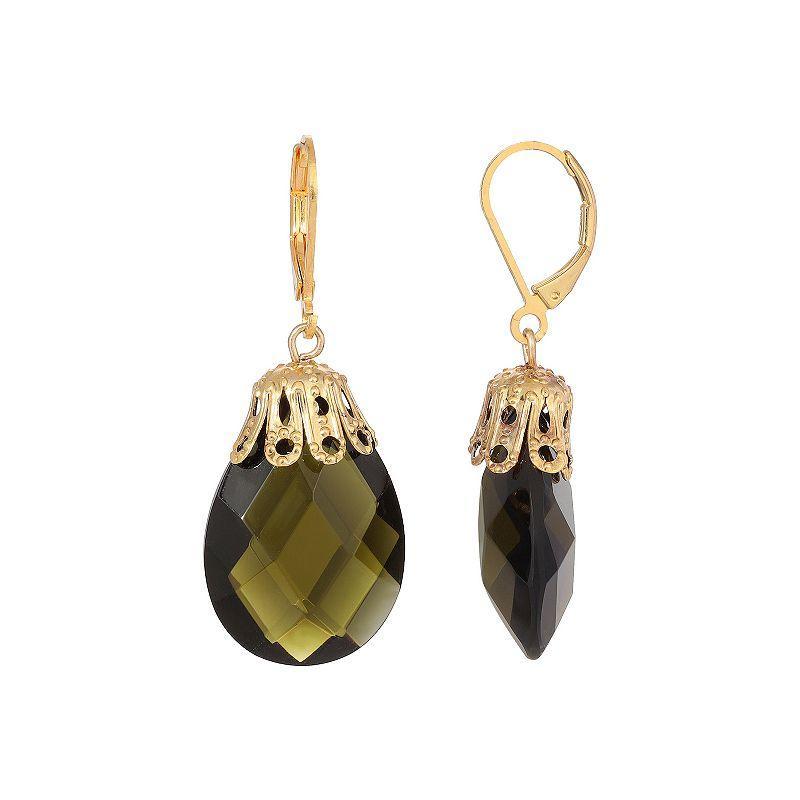 1928 Gold Tone Briolette Drop Earrings, Womens Product Image