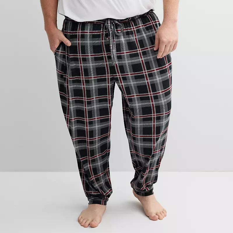 Big & Tall Sonoma Goods For Life Super Soft Banded Bottom Drawstring Pajama Pants, Mens Product Image