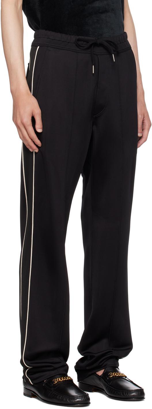 TOM FORD Black Piping Sweatpants Product Image