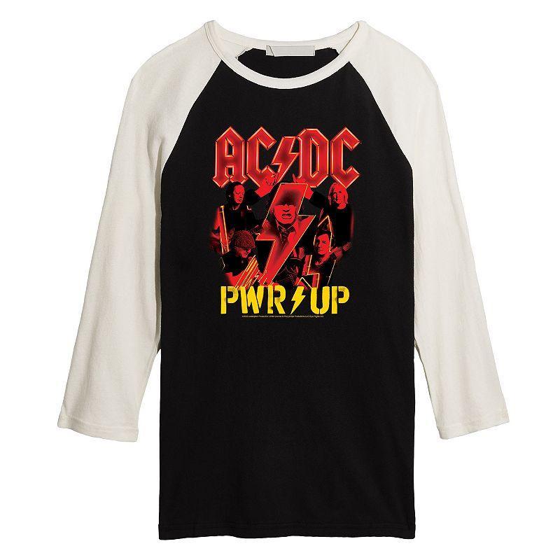 Mens ACDC PWR UP Raglan Tee Product Image