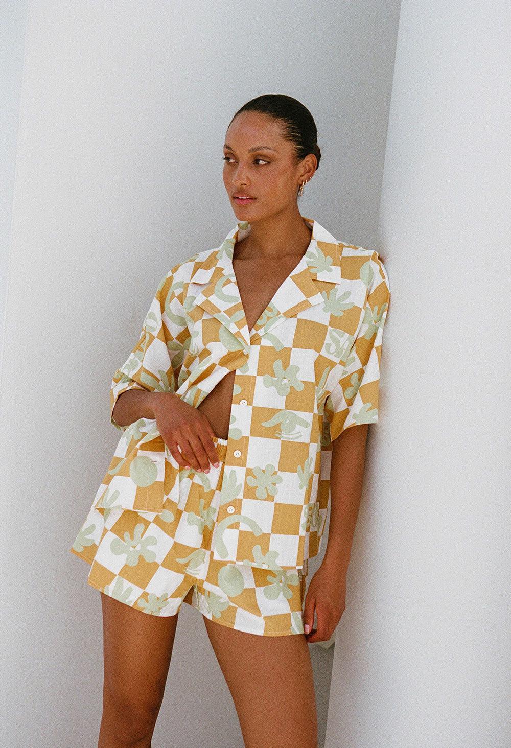 Seona Shorts - Sabo Checkerboard product image