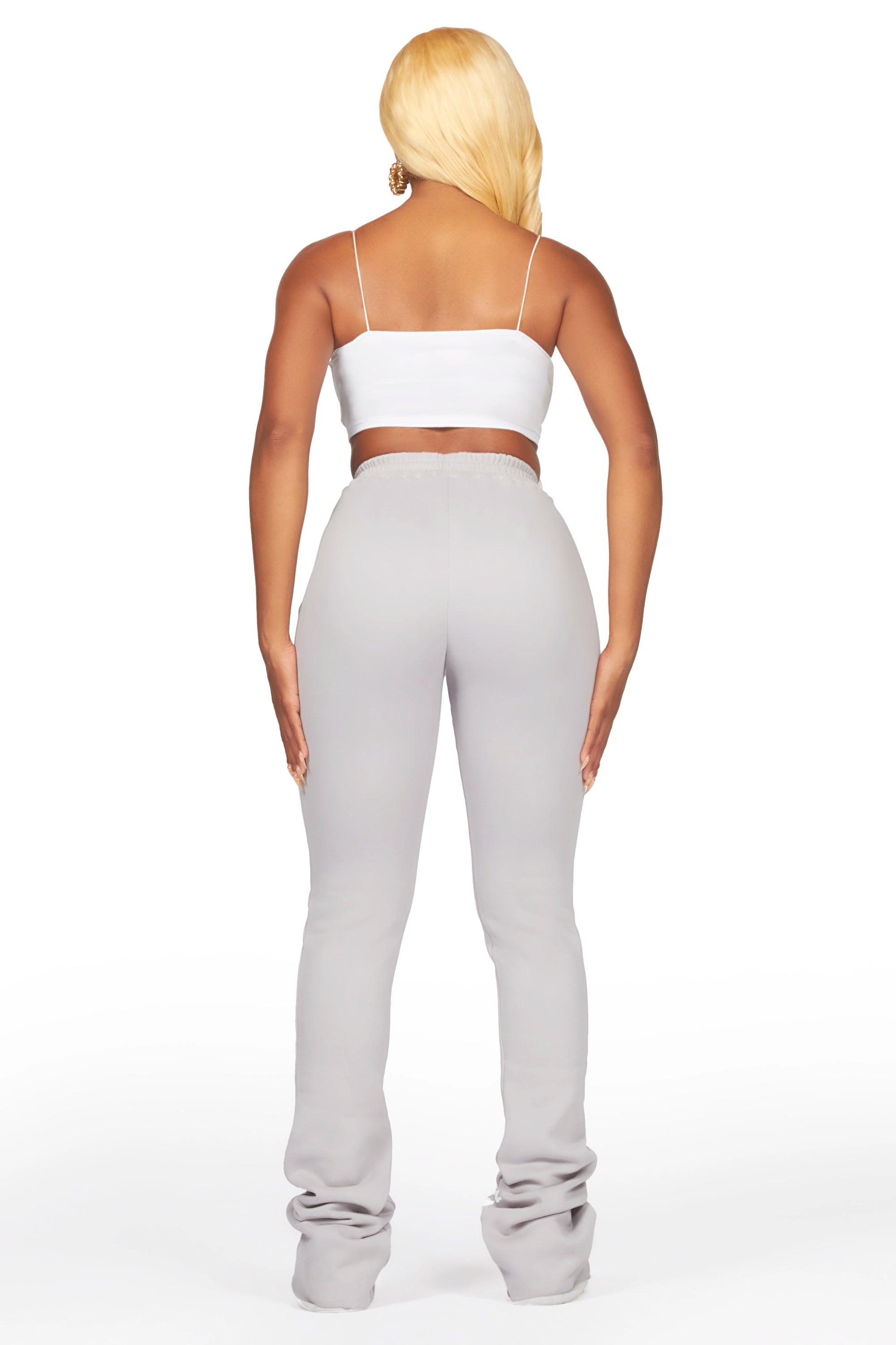 Blakely Heather Grey Super Stacked Pant Female Product Image