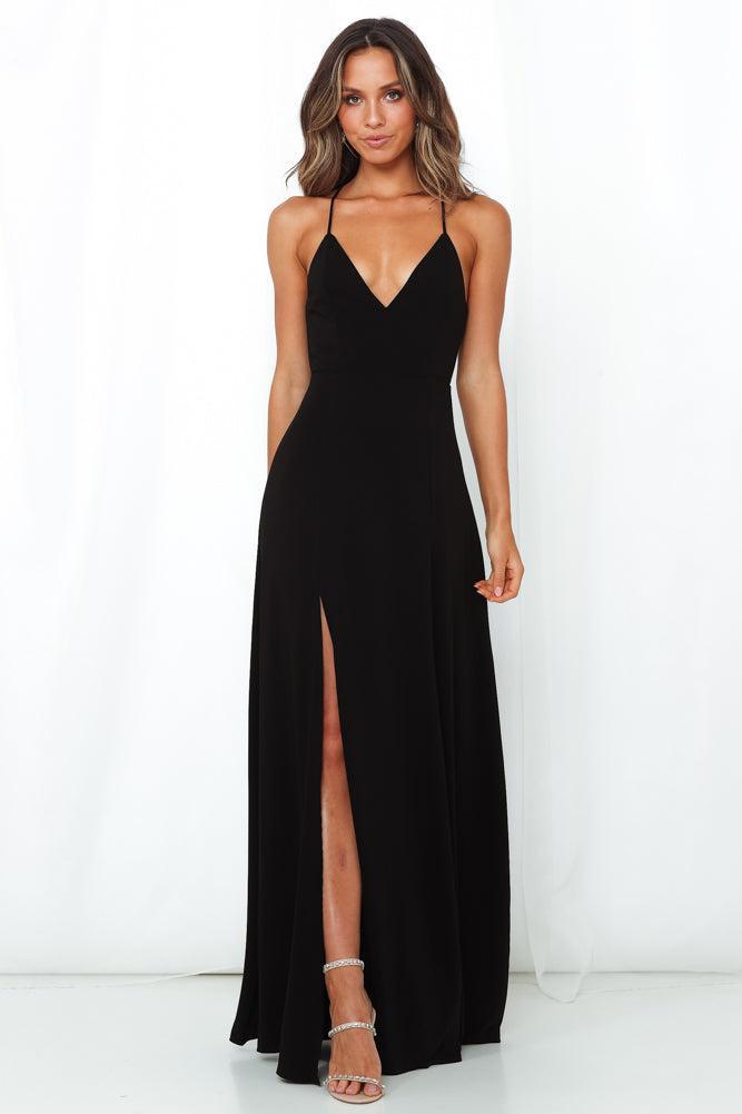 DEAR EMILIA Do It For Me Maxi Dress Black Product Image