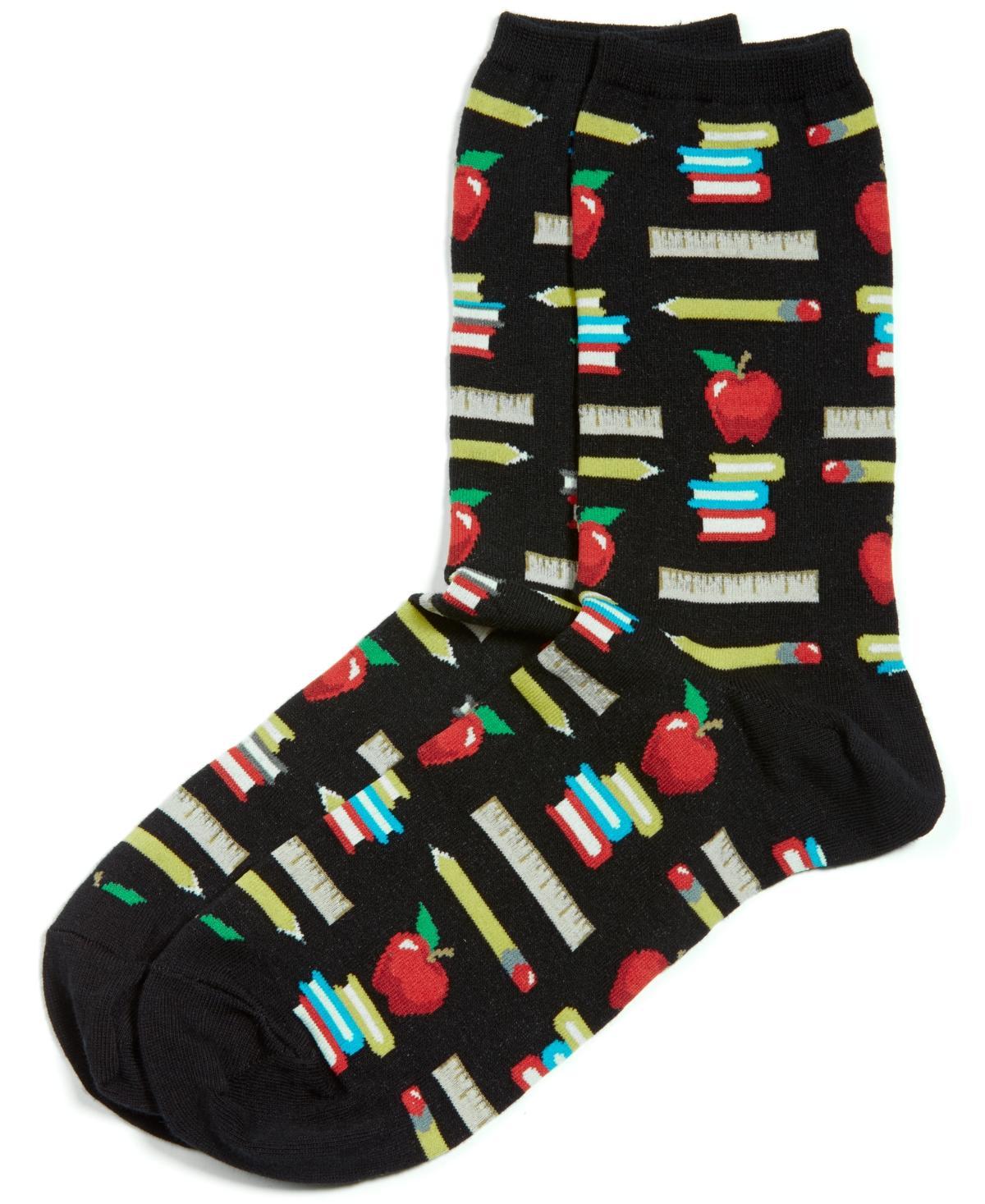 Hot Sox Womens Teachers Pet Fashion Crew Socks Product Image