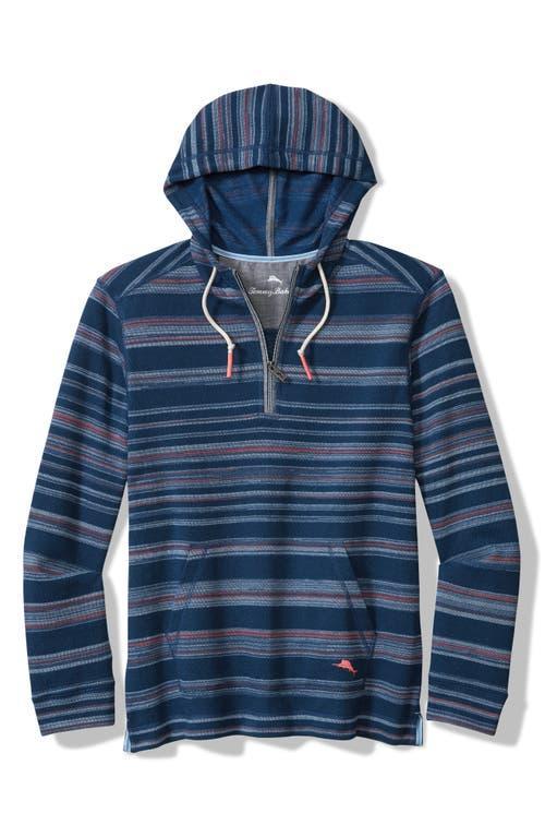 Tommy Bahama Shoreline Stripe Baja Hoodie (Coconut) Men's Sweatshirt Product Image