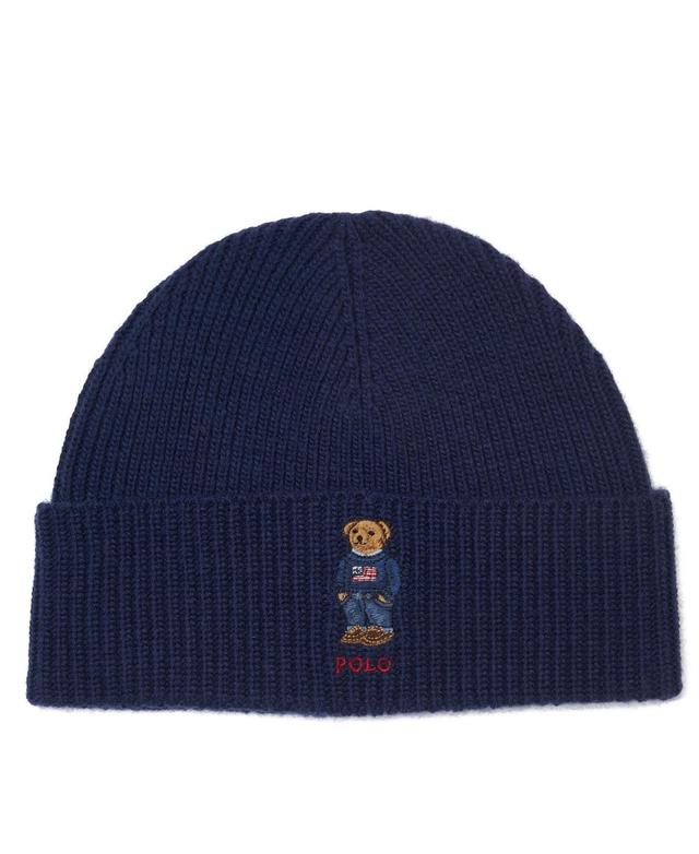 Polo Ralph Lauren Mens Solid Flag Bear Beanie Product Image