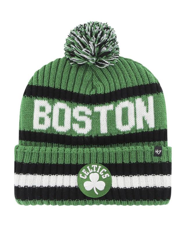 Mens 47 Brand Kelly Green Boston Celtics Bering Cuffed Knit Hat with Pom Product Image