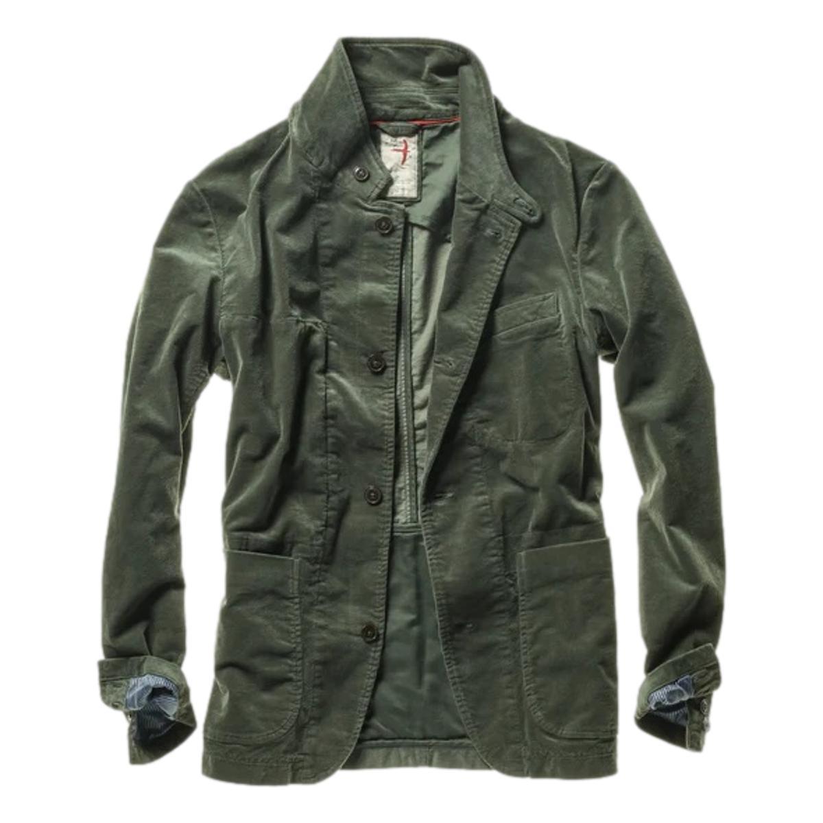 Cord Trap Blazer Bottle Green Product Image