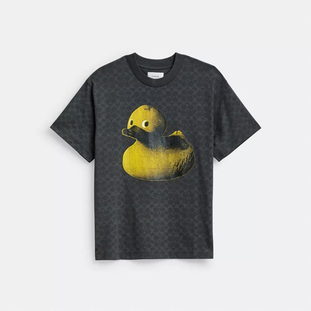 Signature Duck Relaxed T Shirt In Organic Cotton Product Image