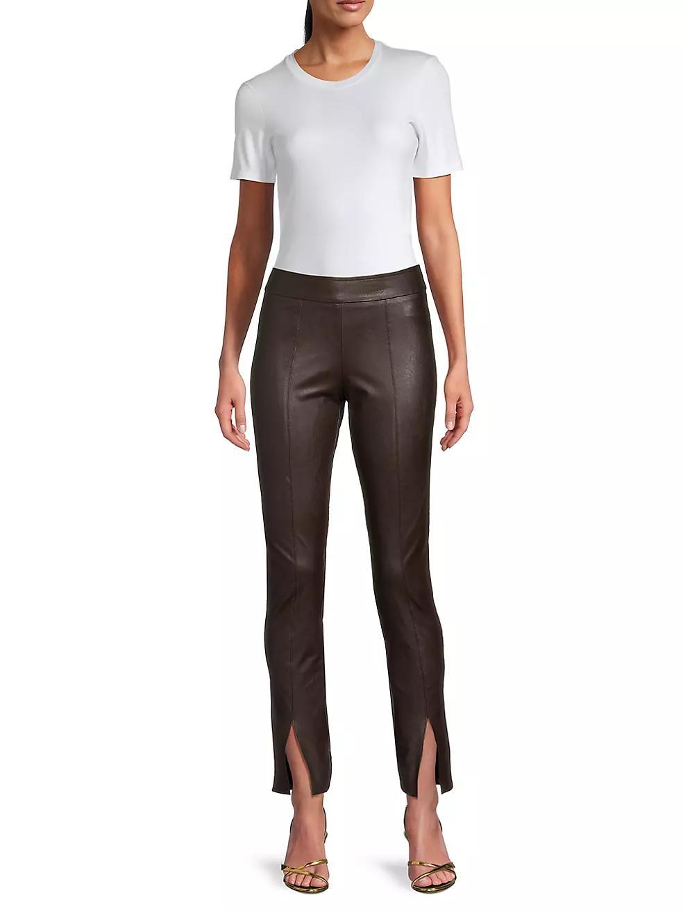 Faux-Leather Skinny Pants product image