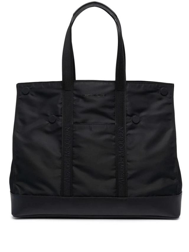 Logo-embroidered Tote In Black Product Image