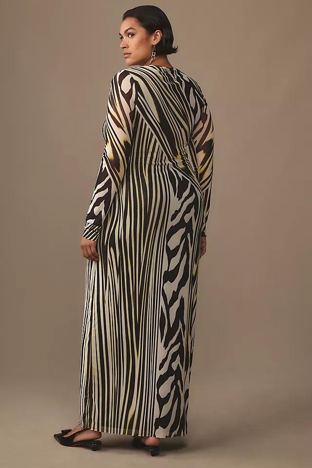 AFRM Didi Long-Sleeve Mesh Maxi Dress Product Image