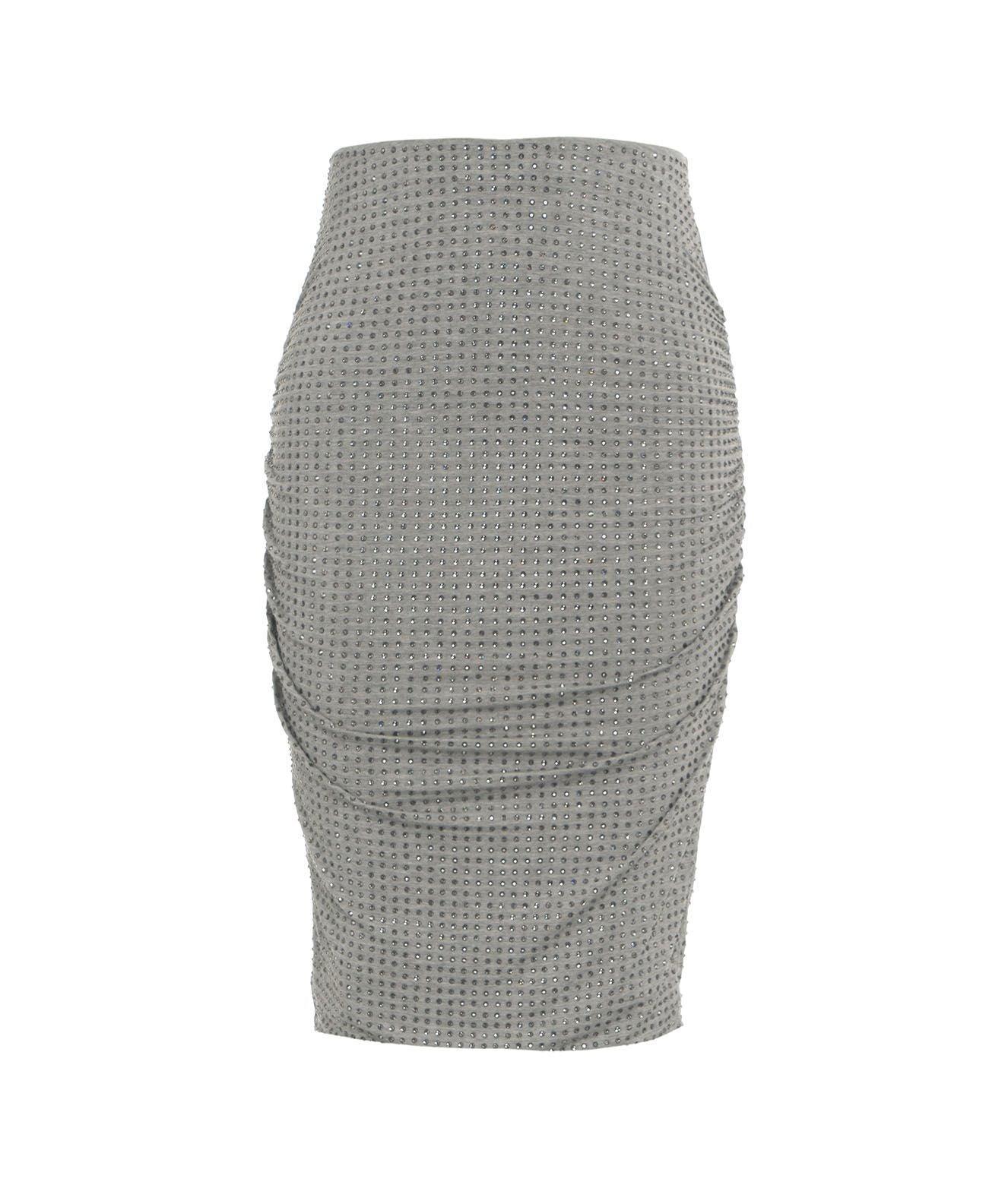 Jersey skirt with strass Product Image